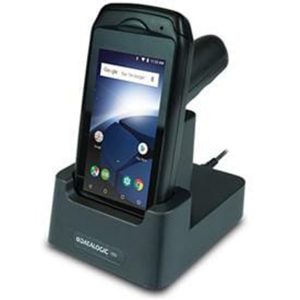 Datalogic Memor 1 Pistol-Grip Kit EMEA, Wi-Fi, 2D Imager w/ white illum. Android 8.1 and GMS, Black, Europe/EEA Only 944700023 and Single Slot Dock (charge Only – includes PS) 94ACC0208