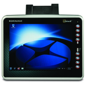 Datalogic Rhino II 10" Blackline, Capacitive Touch - 12VDC, Win10 IoT Enterprise Dual Core/1.46Ghz processor, 4GB DRAM, 32GB CFast, Laird PE15N: 802.11a/b/g/n WiFi, BT 4.0, DC Pwr Cable